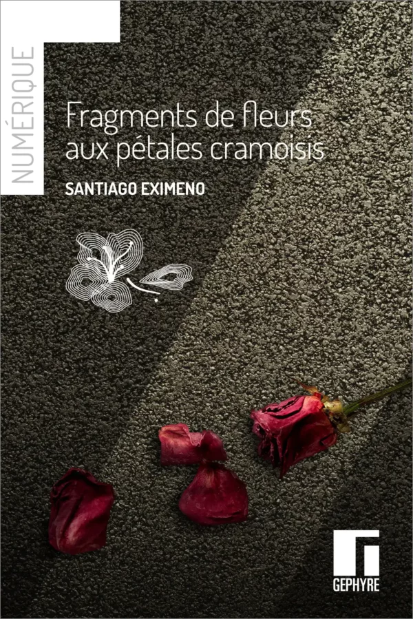 Fragments de fleurs aux pétales cramoisis - Santiago Eximeno - numérique
