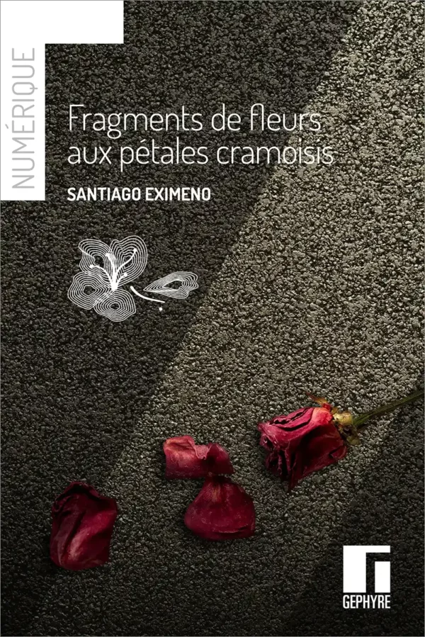 Fragments de fleurs aux pétales cramoisis - Santiago Eximeno - numérique